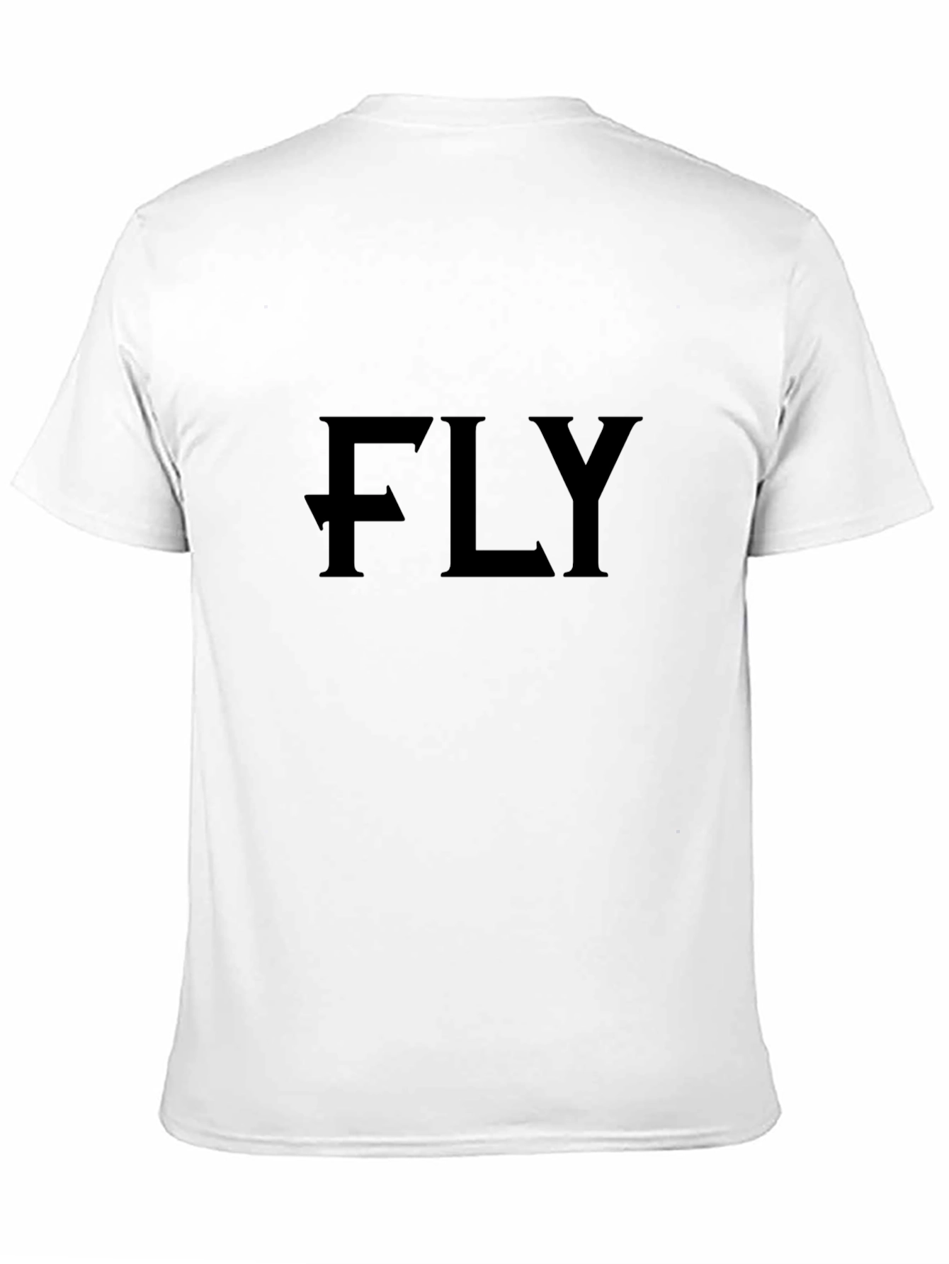 FLY Graphic Print Black T-Shirt