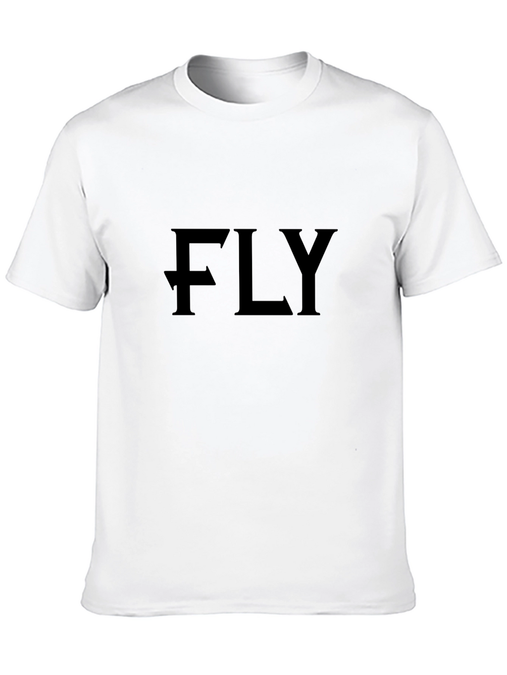 FLY Graphic Print Black T-Shirt
