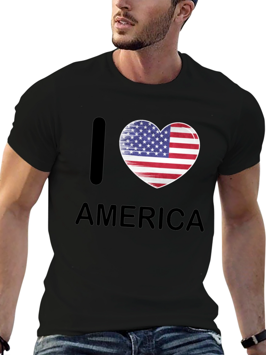 I Heart America Patriotic T-Shirt