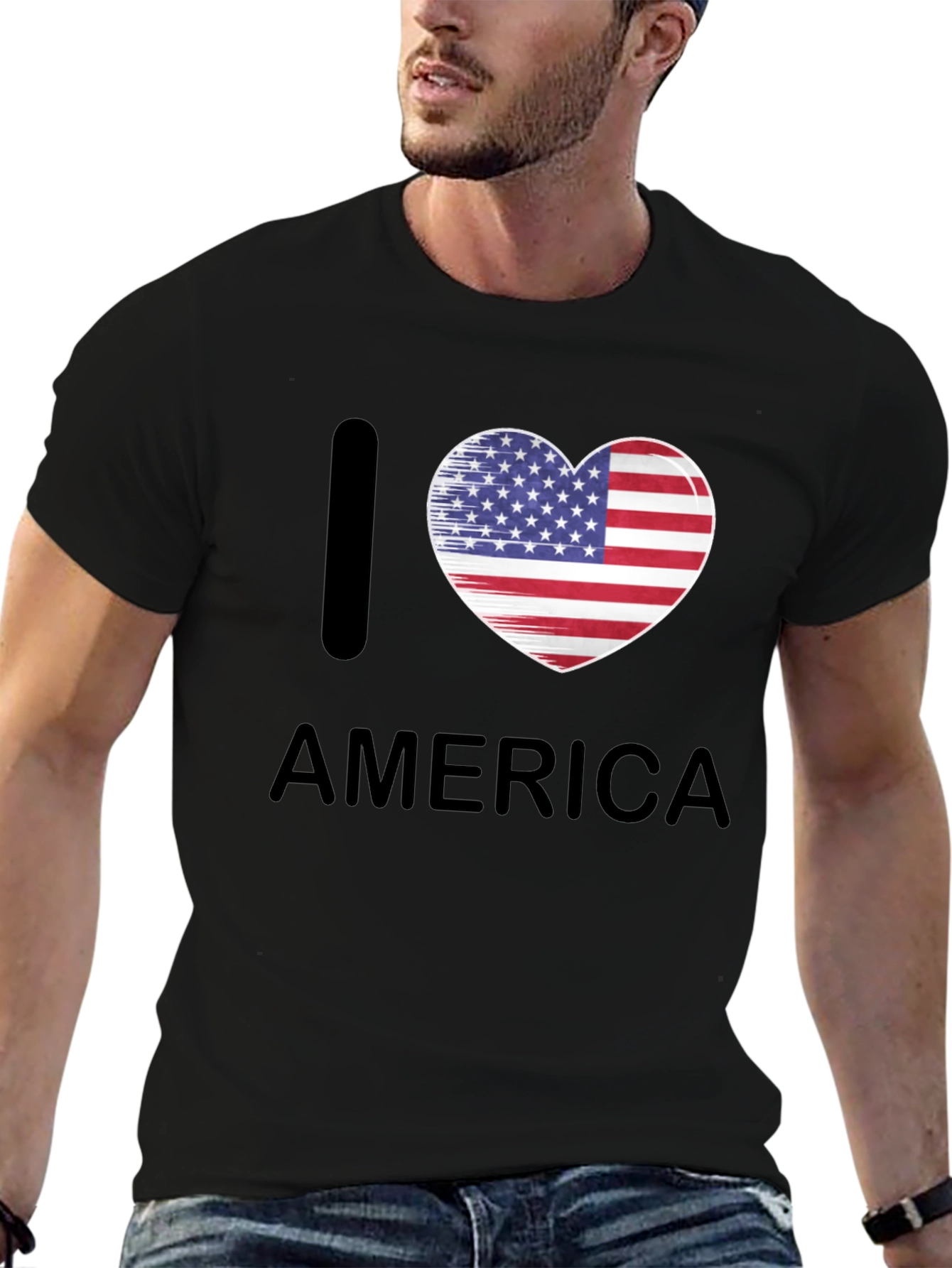 I Heart America Patriotic T-Shirt