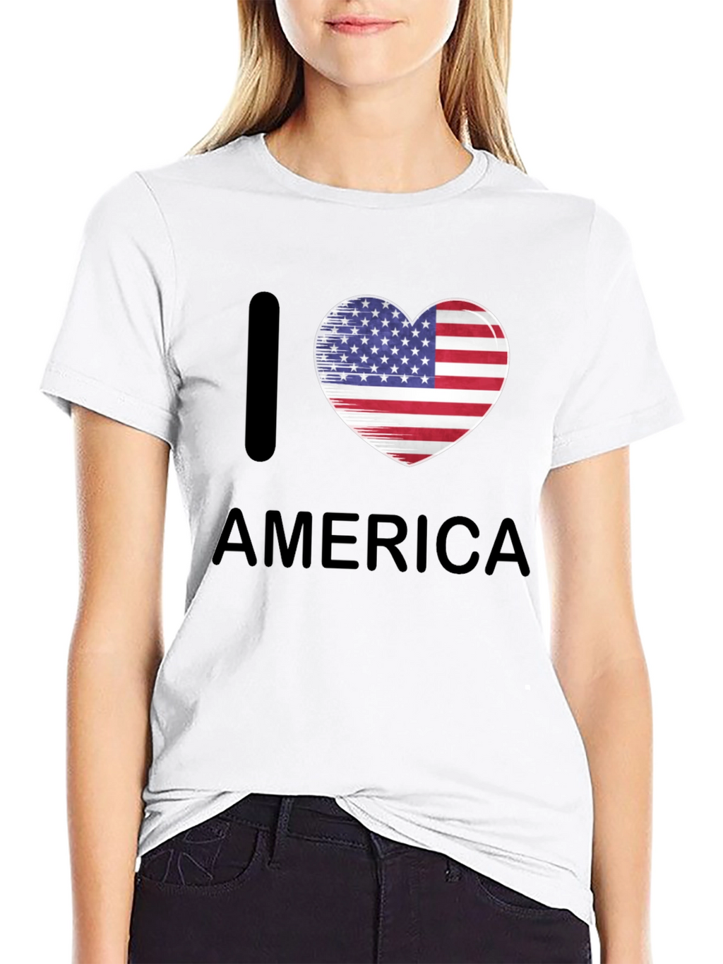 I Heart America Patriotic T-Shirt