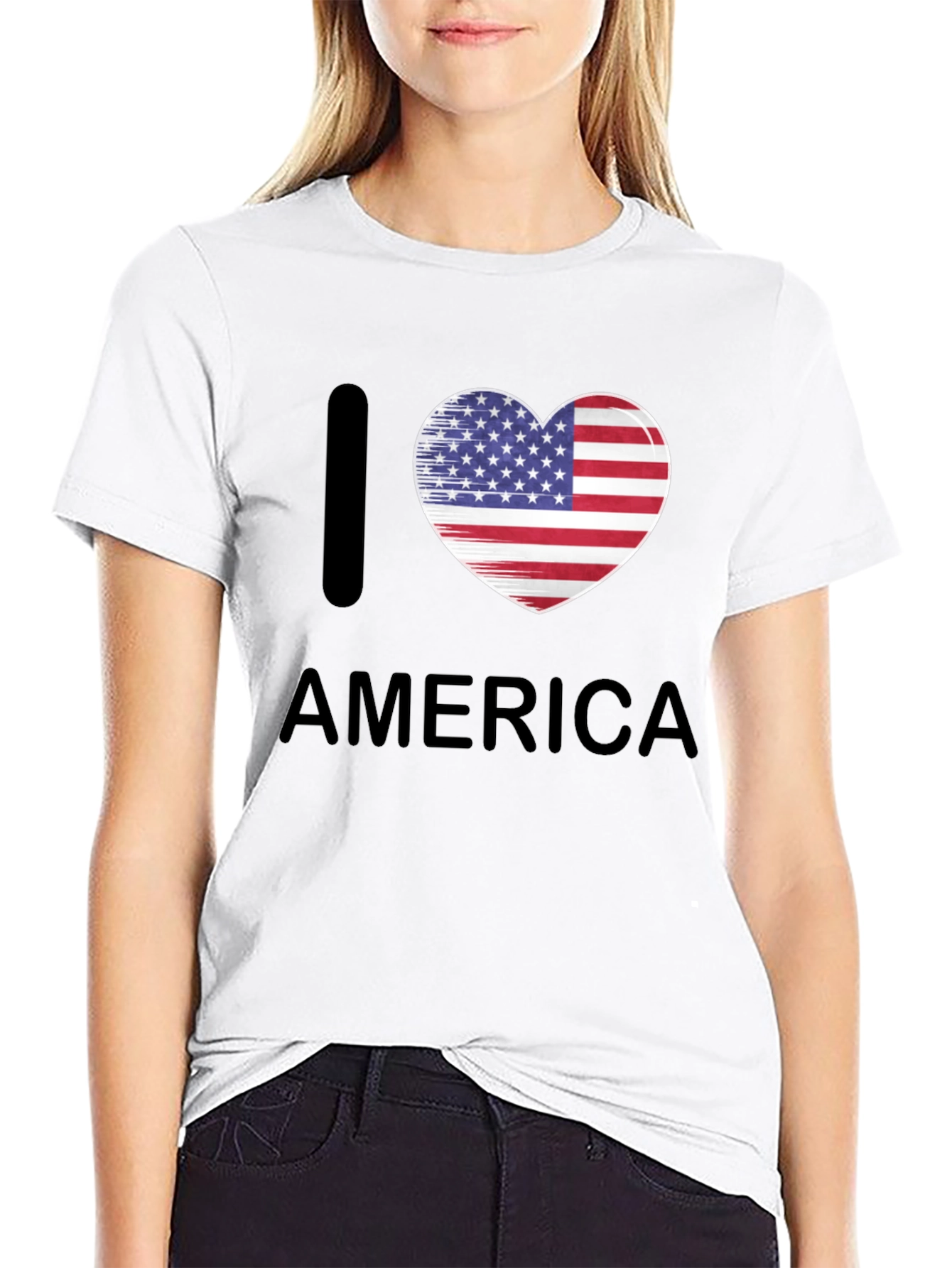 I Heart America Patriotic T-Shirt