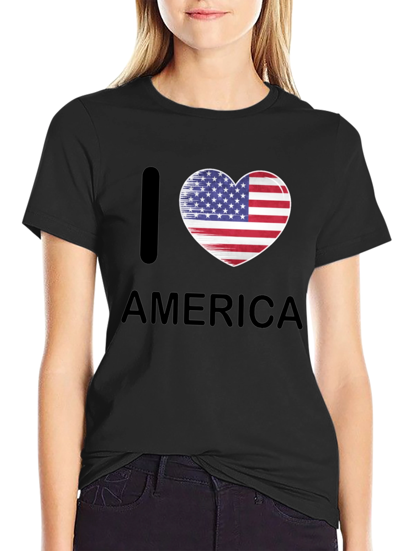 I Heart America Patriotic T-Shirt
