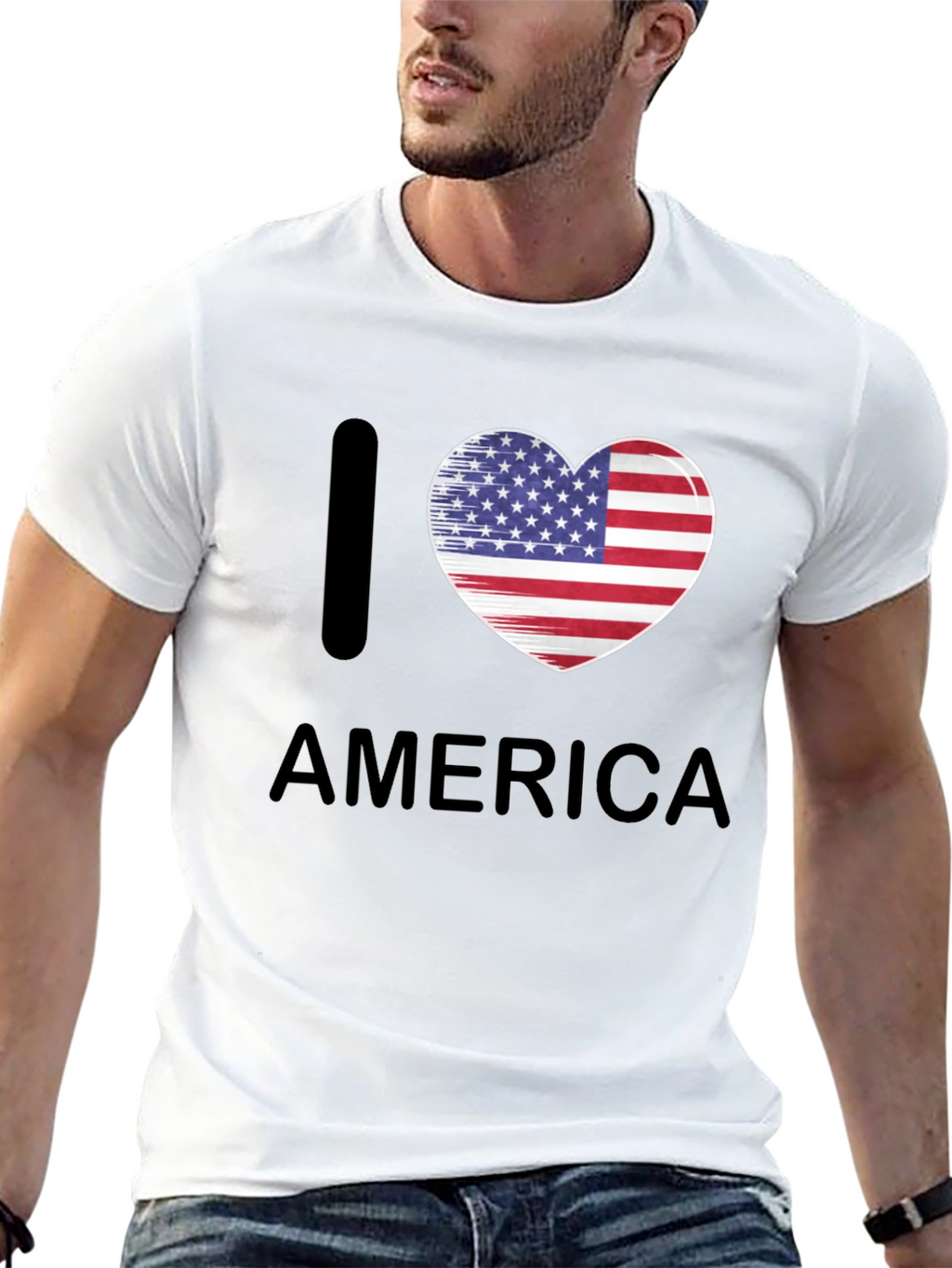I Heart America Patriotic T-Shirt