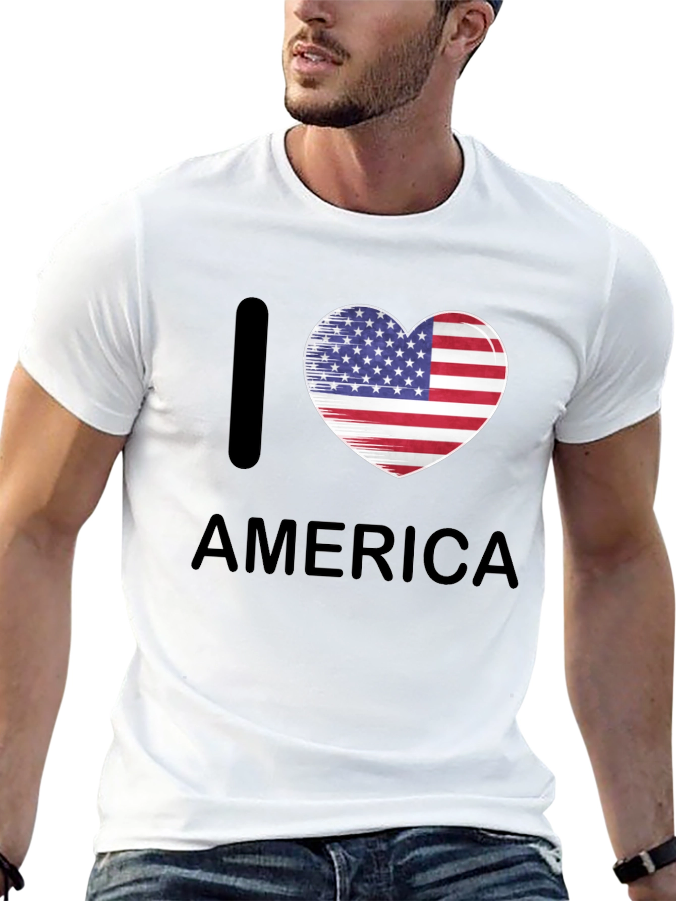 I Heart America Patriotic T-Shirt