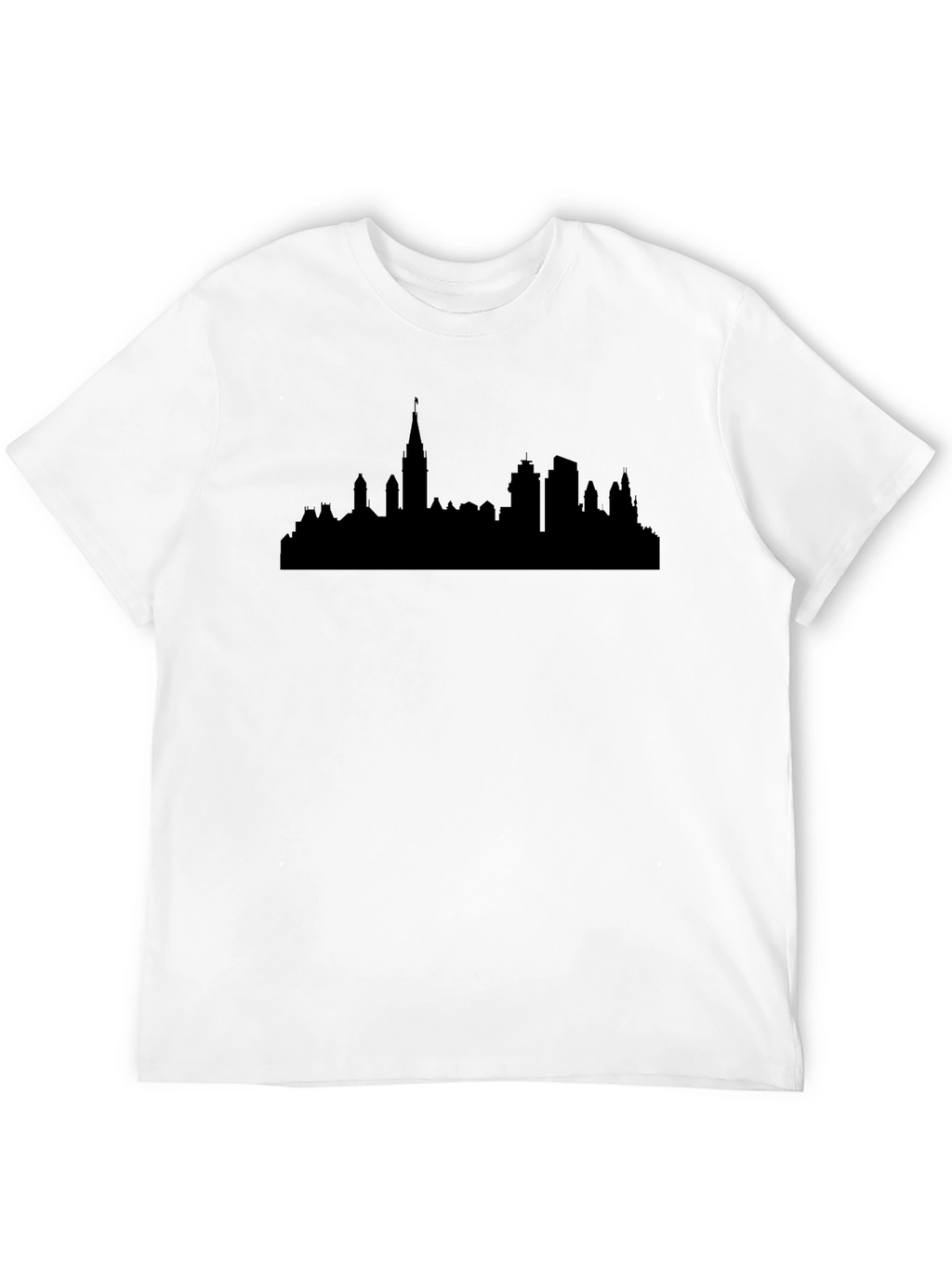 Ottawa Skyline T-Shirt - Black Graphic Tee