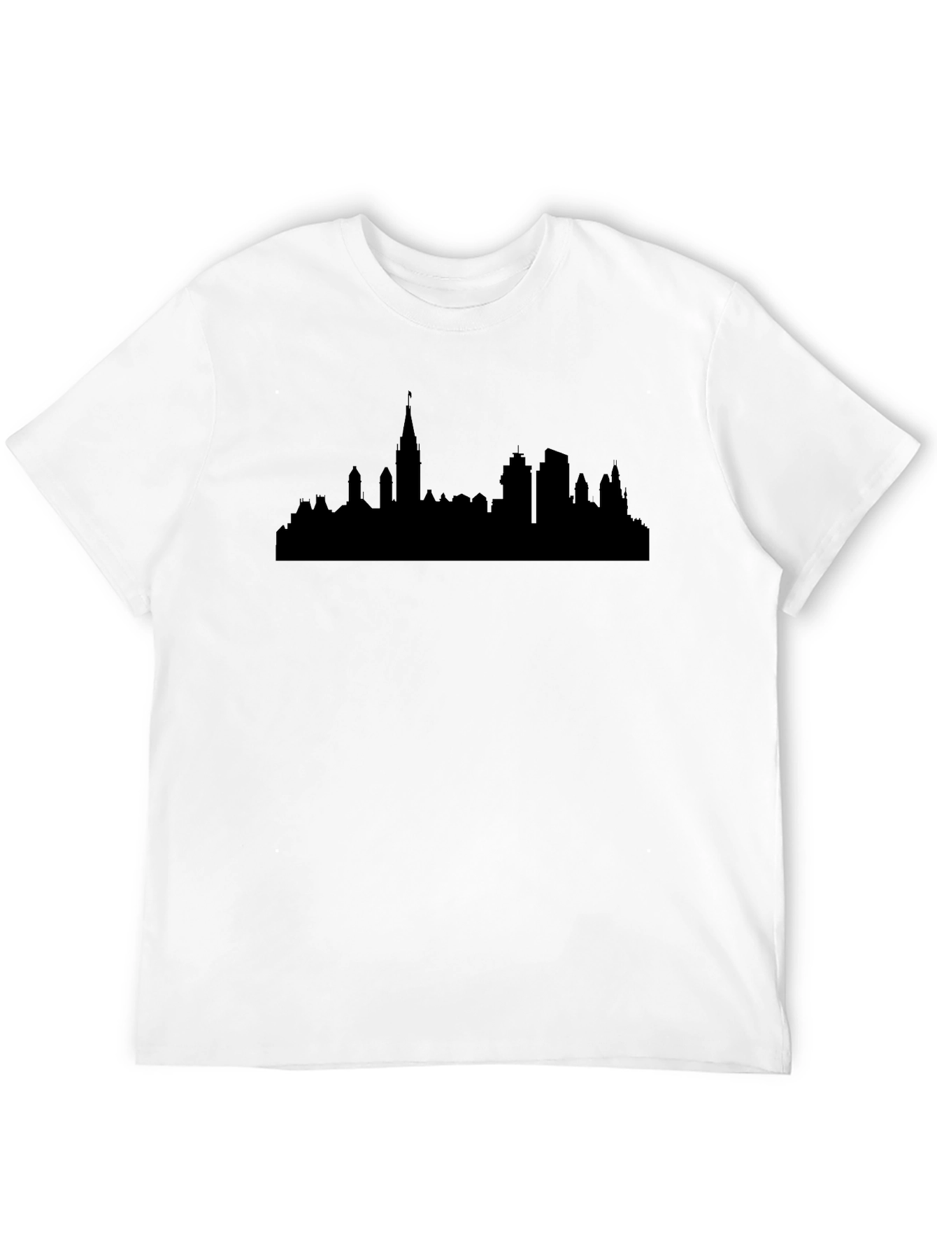 Ottawa Skyline T-Shirt - Black Graphic Tee