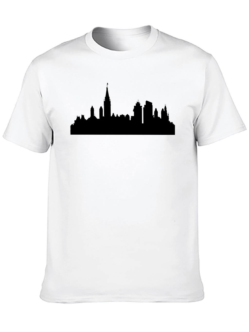 Ottawa Skyline T-Shirt - Black Graphic Tee