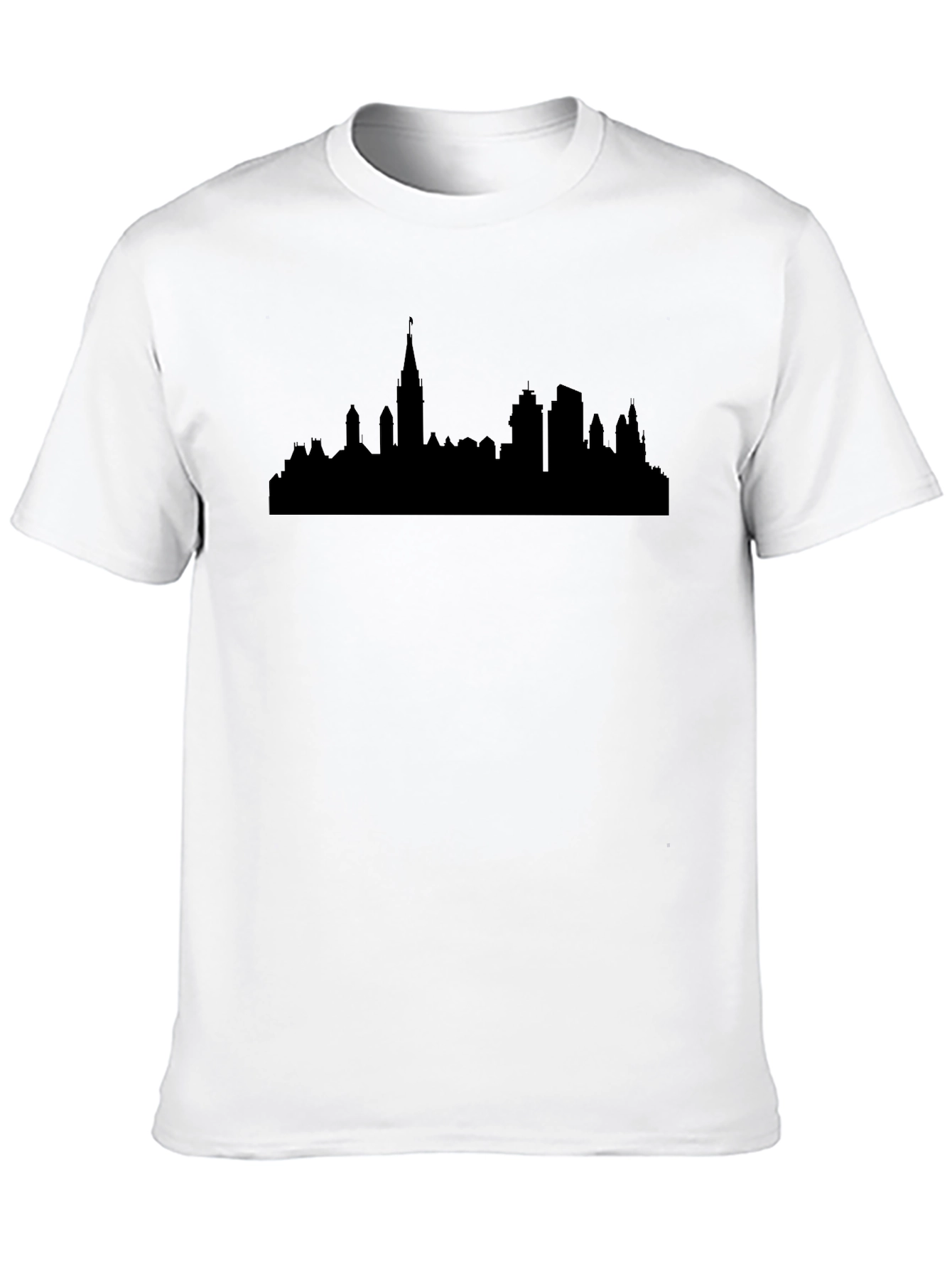 Ottawa Skyline T-Shirt - Black Graphic Tee