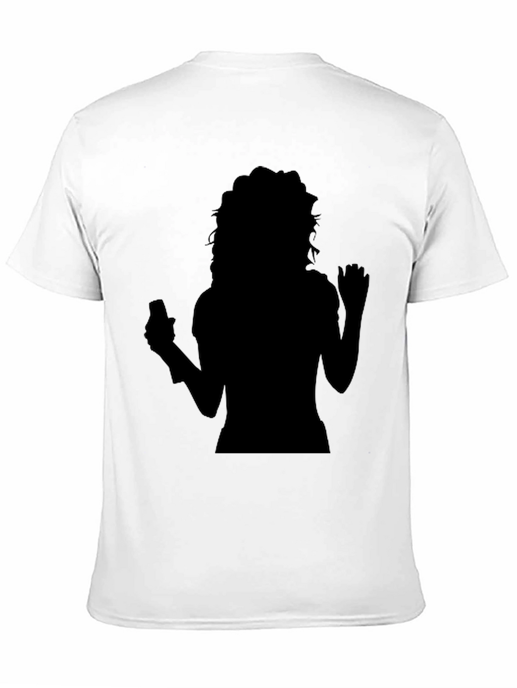 Silhouette Graphic Print Tee - Trendy Black Shirt