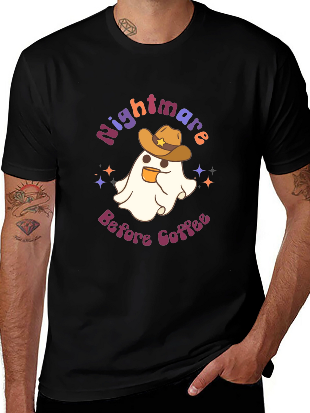 Nightmare Before Coffee Graphic T-Shirt