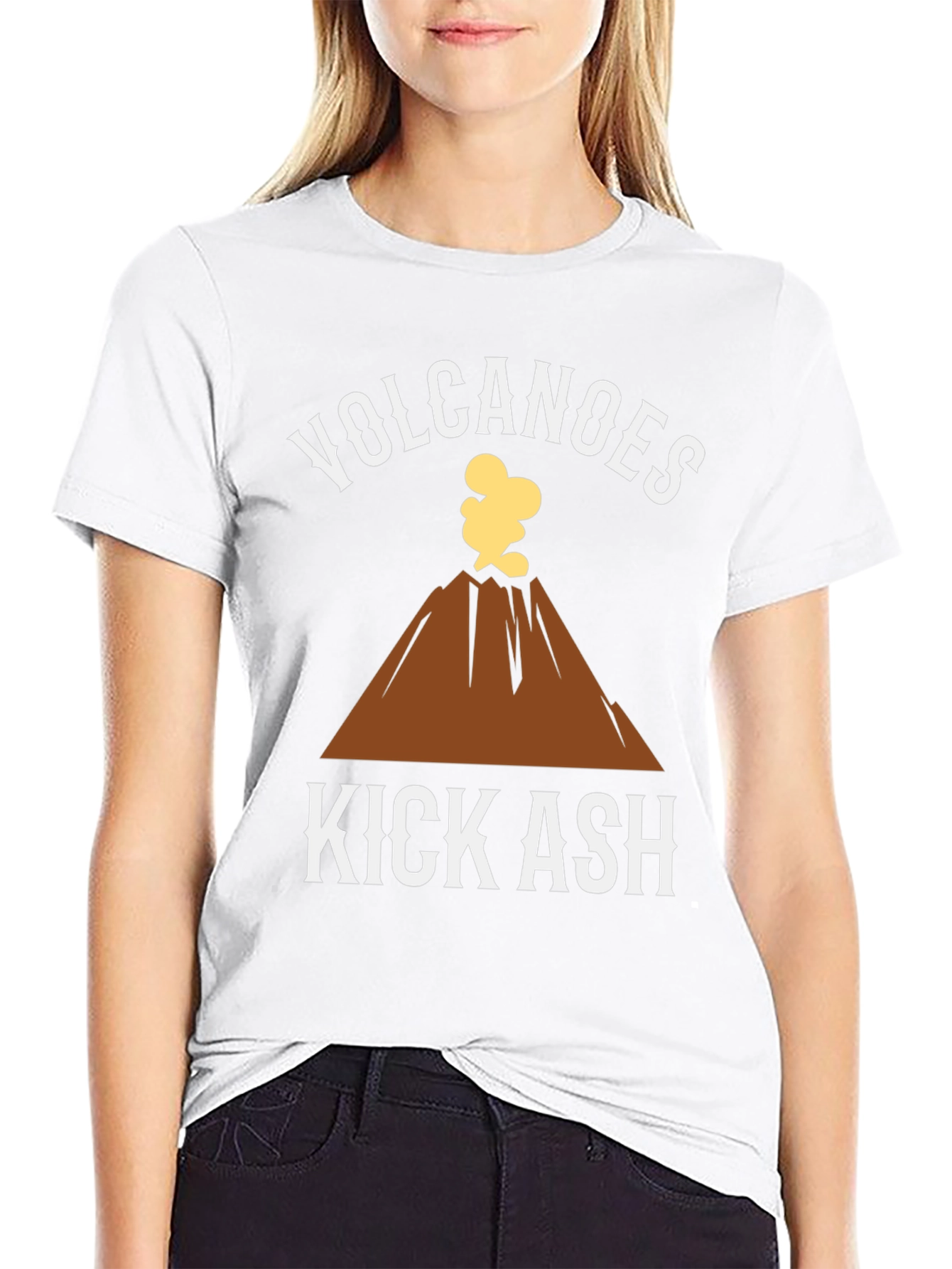 Volcanoes Kick Ash Graphic T-Shirt