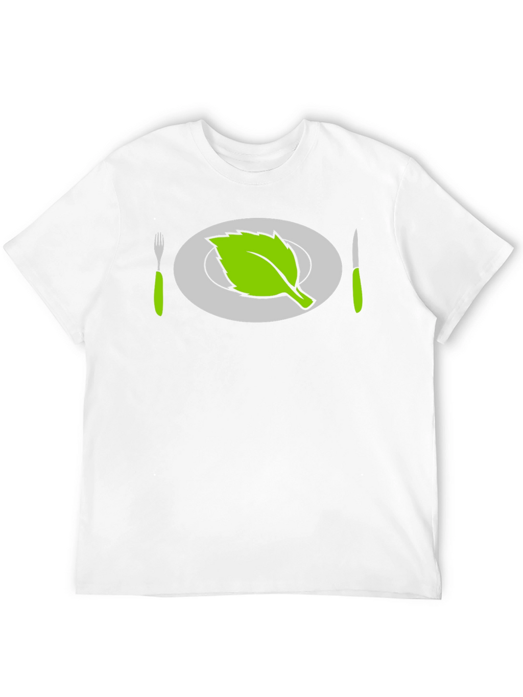 Vegan T-Shirt - Leaf Plate Graphic Tee