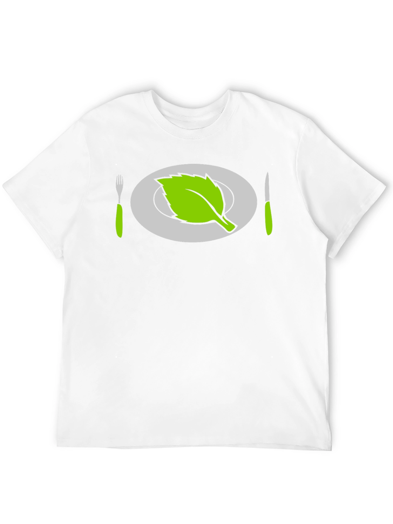Vegan T-Shirt - Leaf Plate Graphic Tee