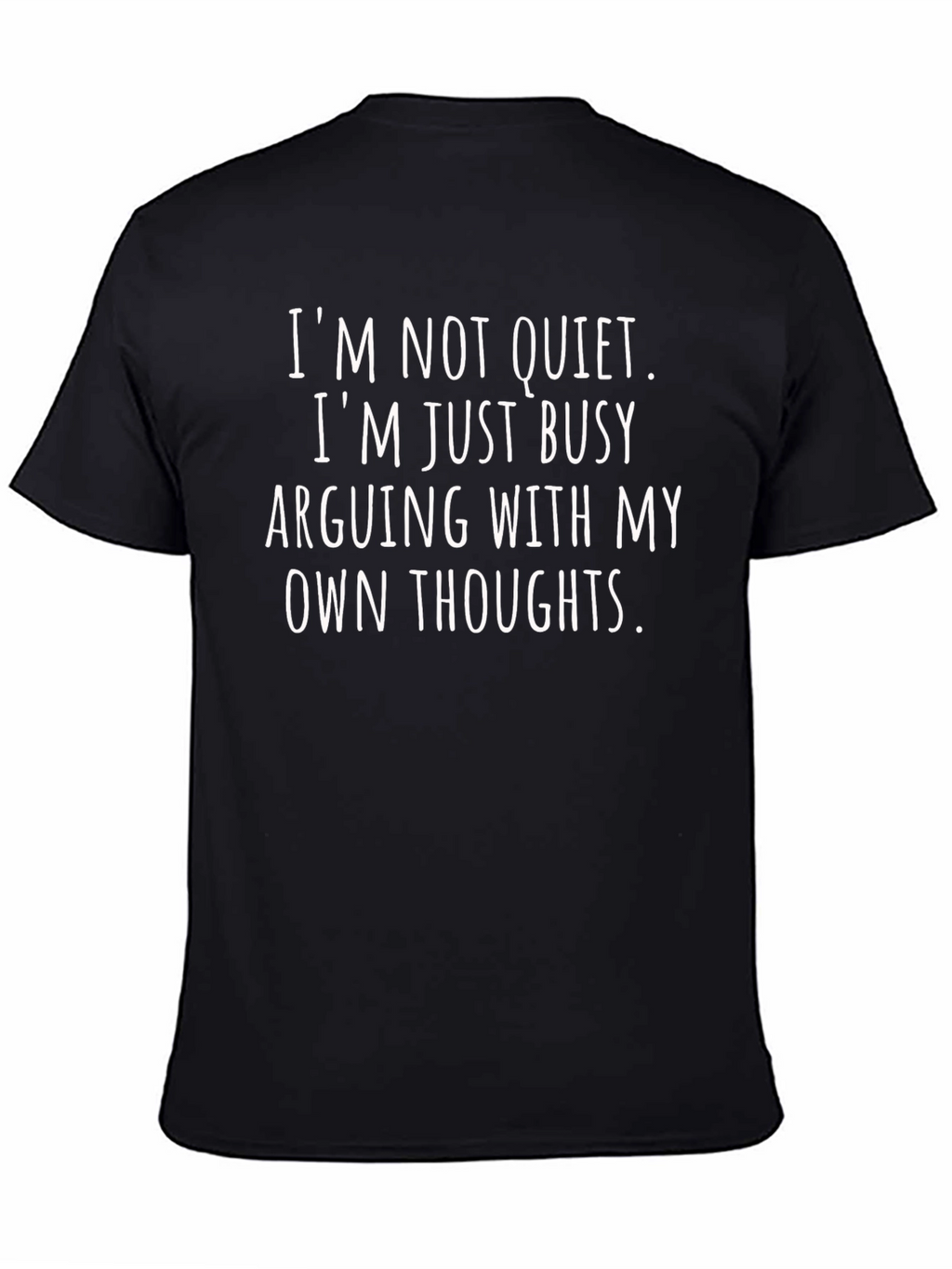 Arguing With My Thoughts Funny Graphic T-Shirt