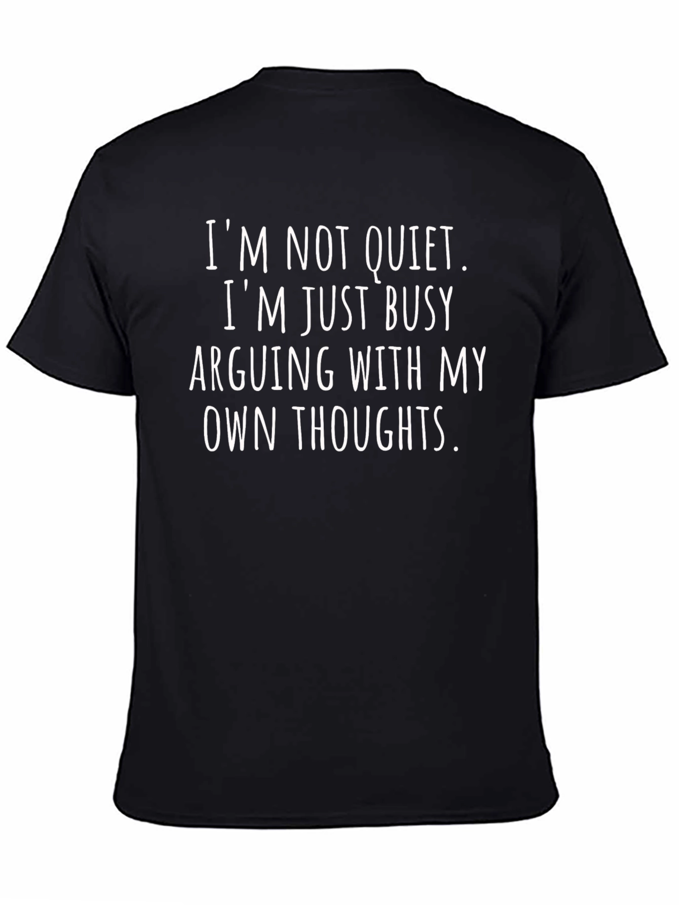 Arguing With My Thoughts Funny Graphic T-Shirt