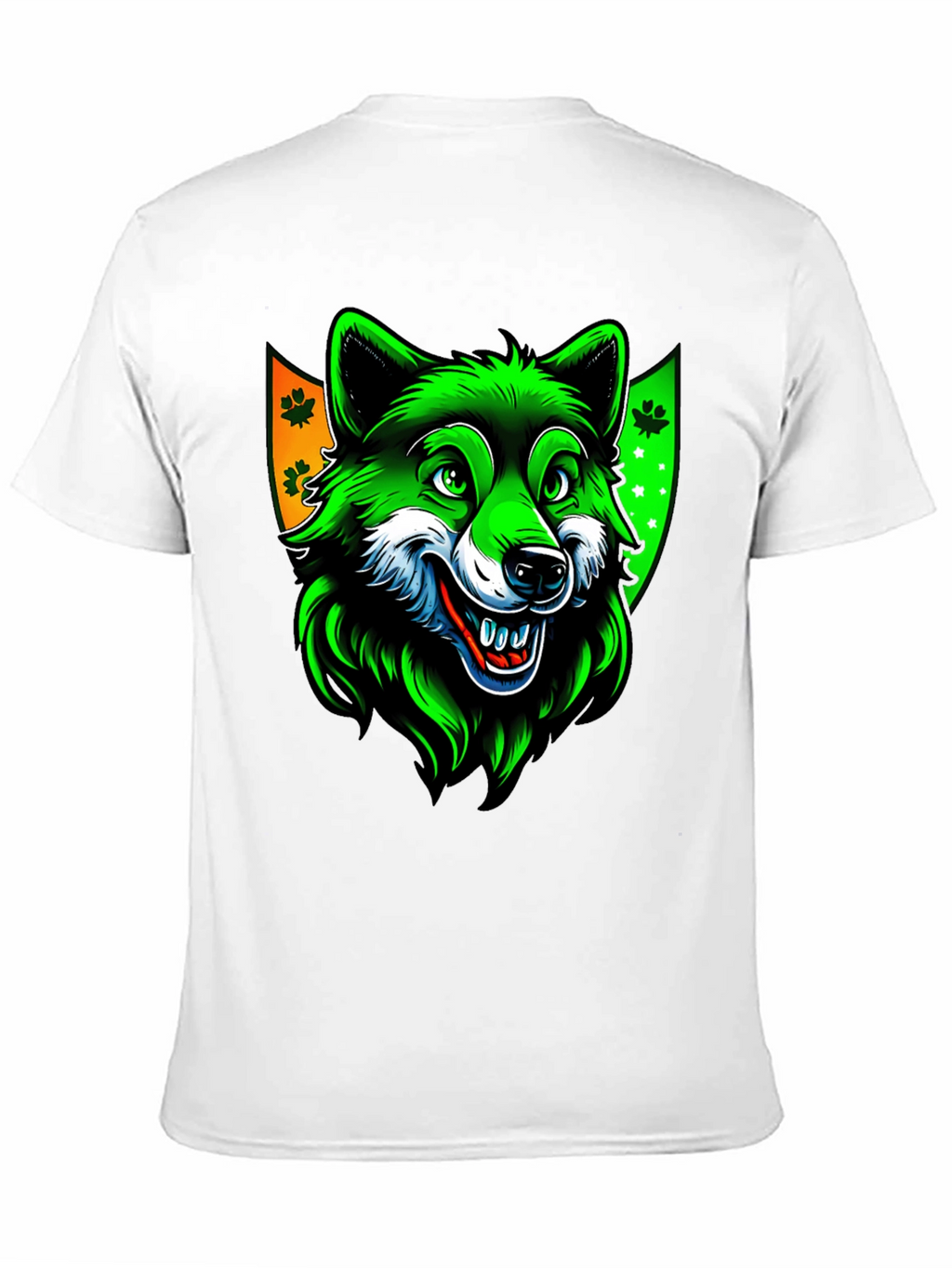 St. Patricks Day Wolf Graphic Tee - Black