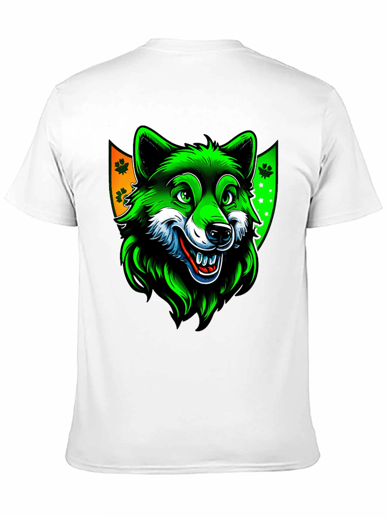 St. Patricks Day Wolf Graphic Tee - Black