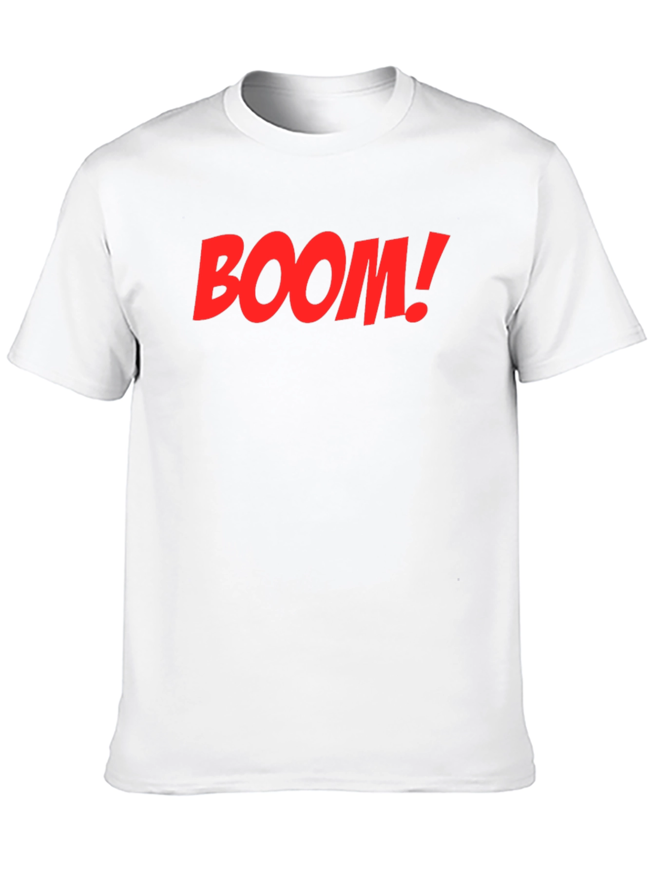 BOOM! Graphic Print Crew Neck T-Shirt