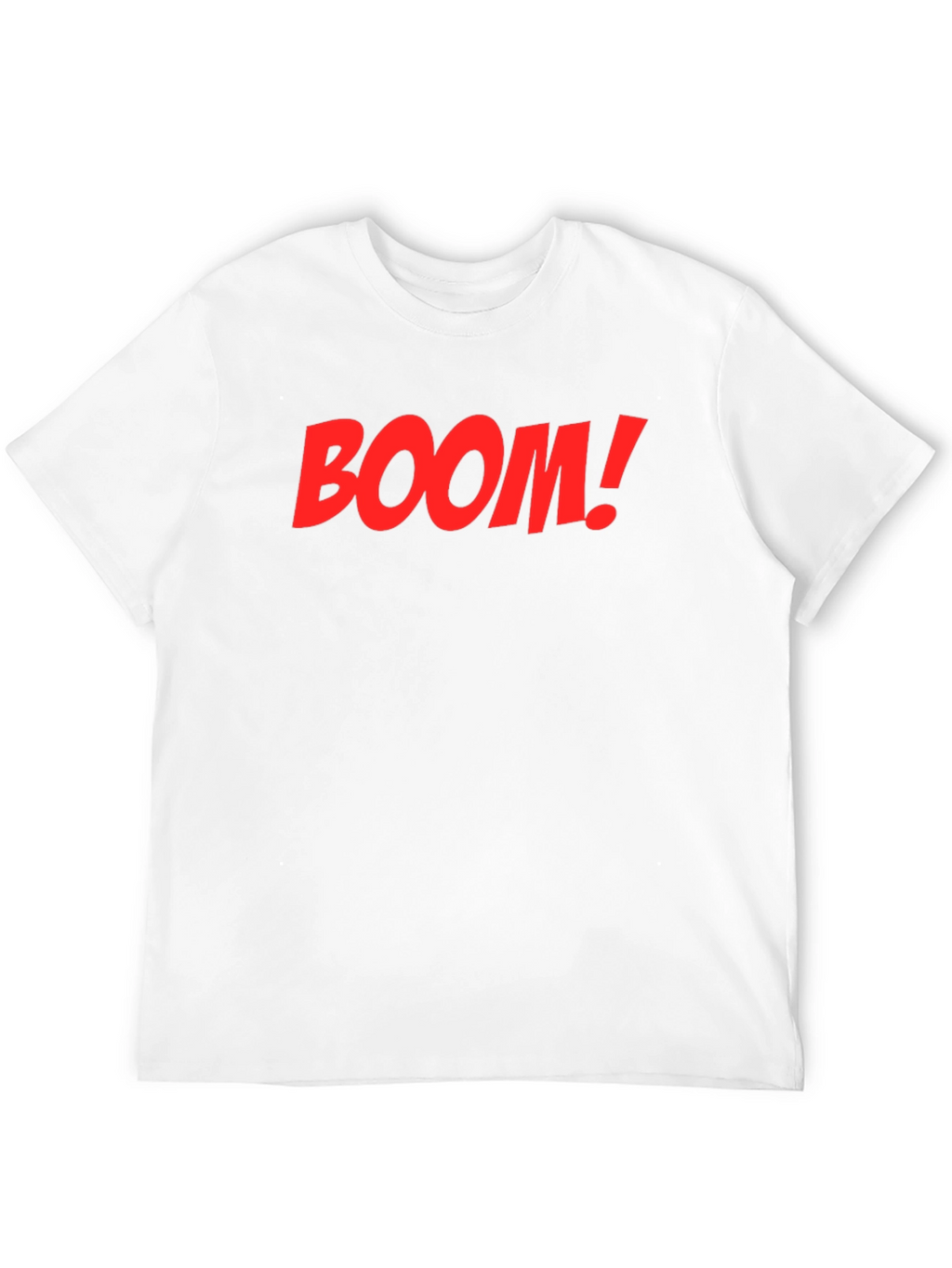 BOOM! Graphic Print Crew Neck T-Shirt
