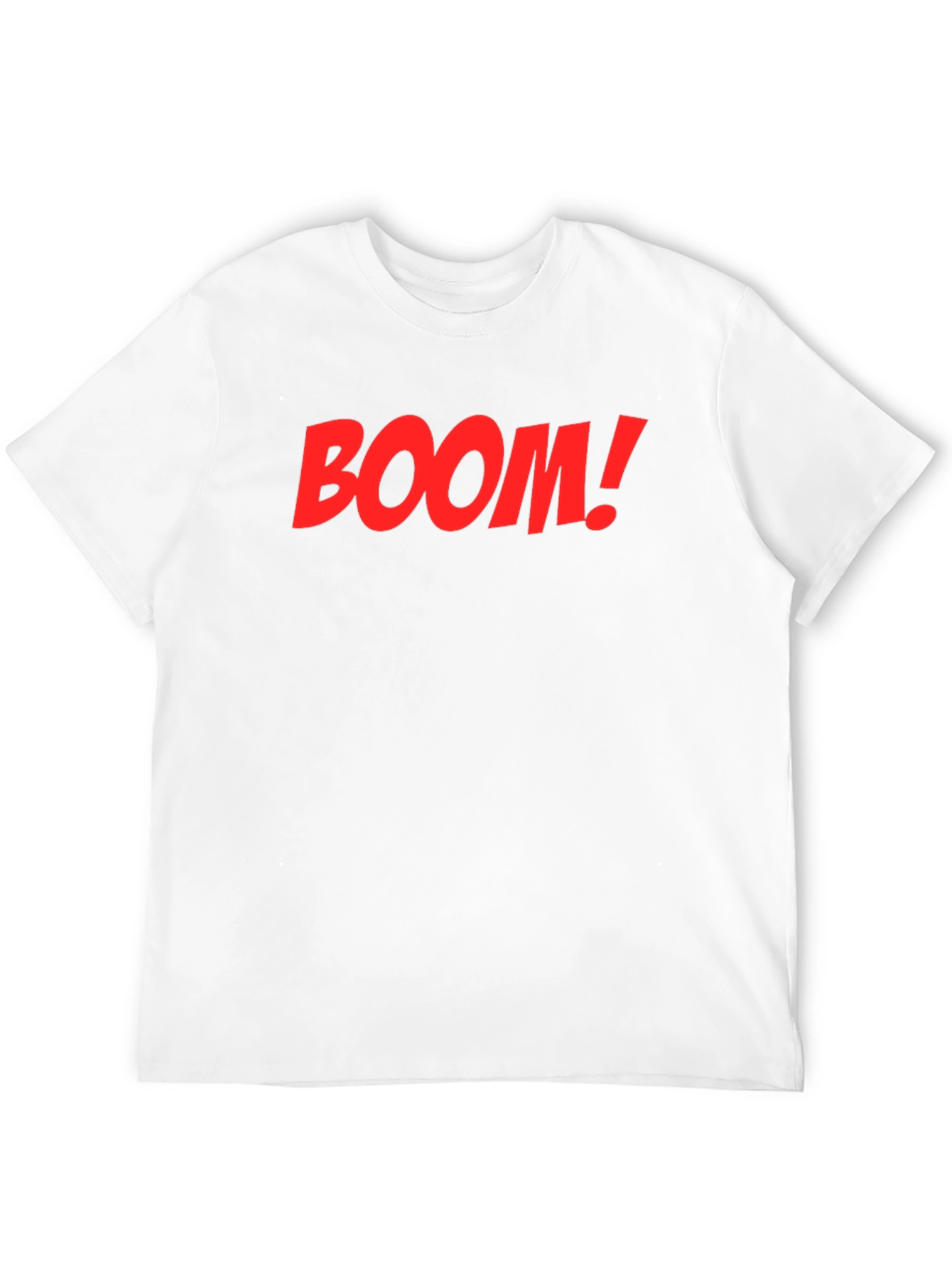 BOOM! Graphic Print Crew Neck T-Shirt