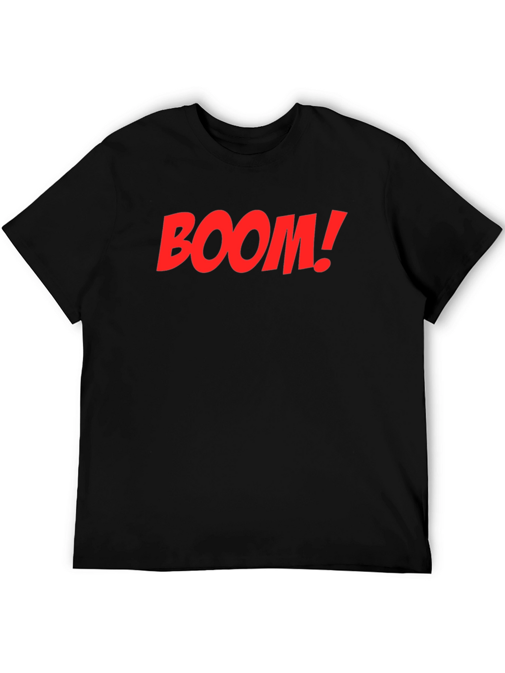 BOOM! Graphic Print Crew Neck T-Shirt