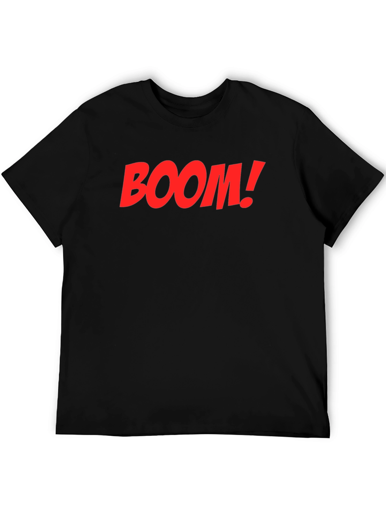 BOOM! Graphic Print Crew Neck T-Shirt