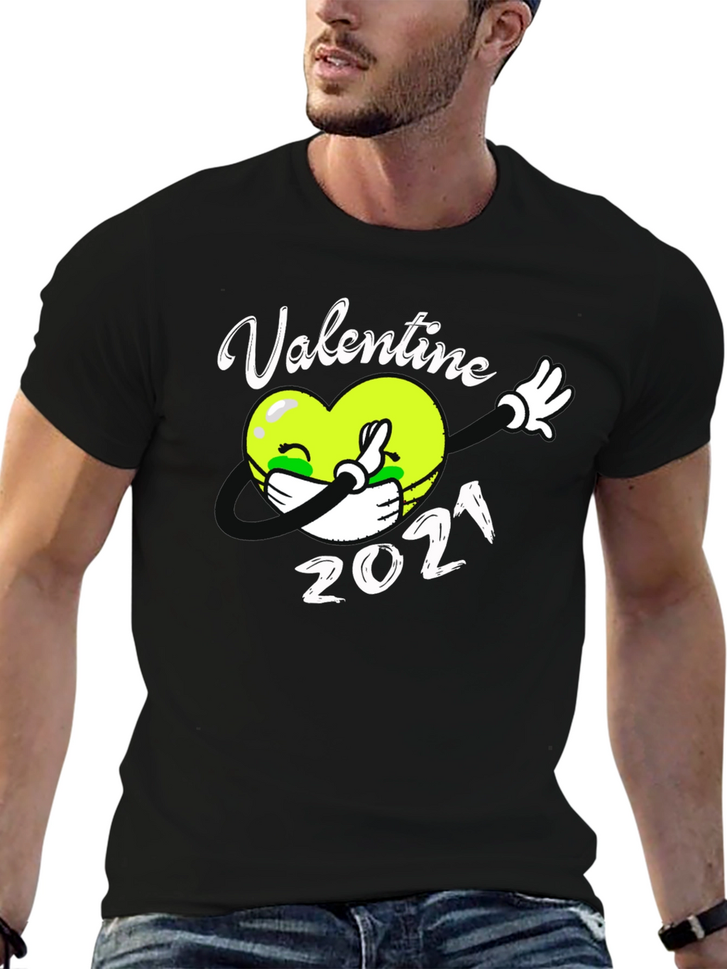 Valentine 2021 T-Shirt Black