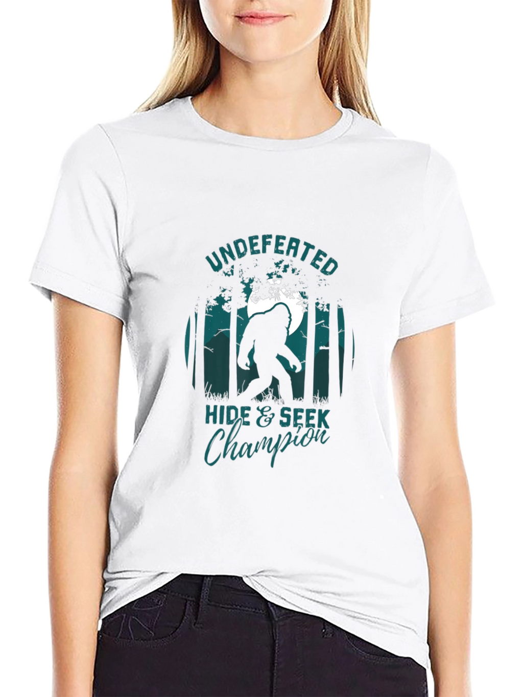 Undefeated Hide & Seek Champion Bigfoot T-Shirt