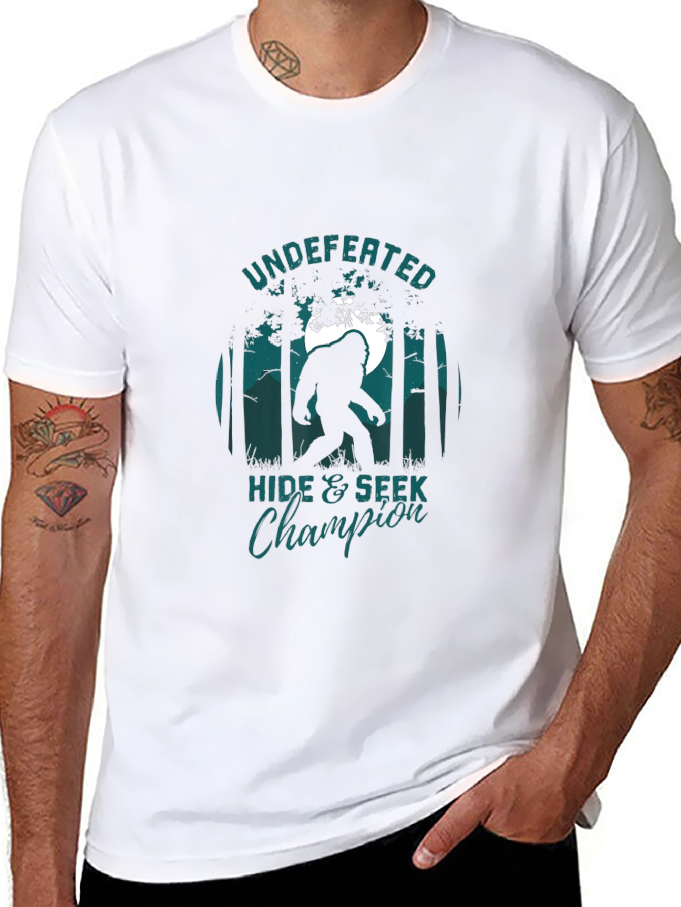 Undefeated Hide & Seek Champion Bigfoot T-Shirt