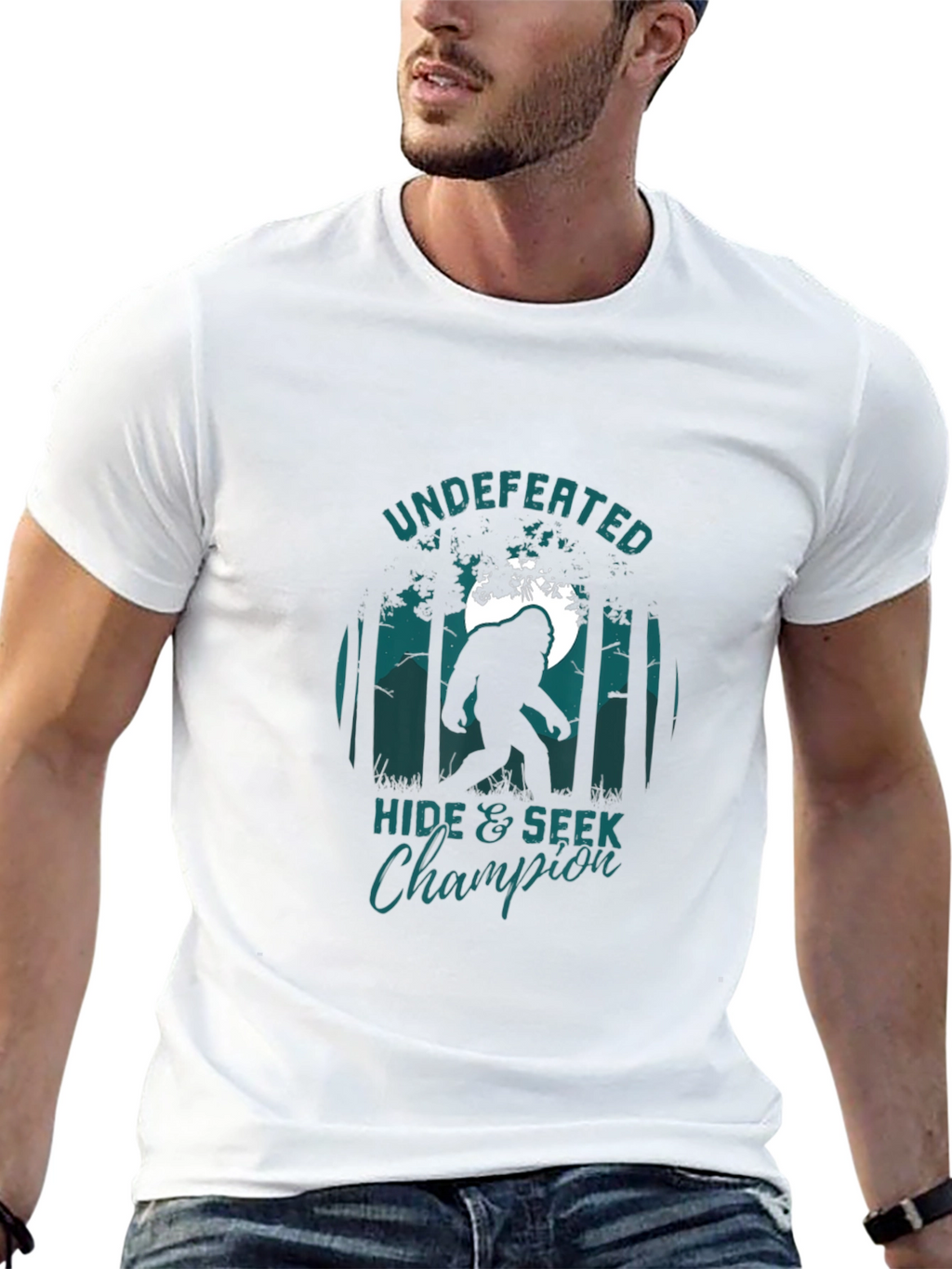 Undefeated Hide & Seek Champion Bigfoot T-Shirt