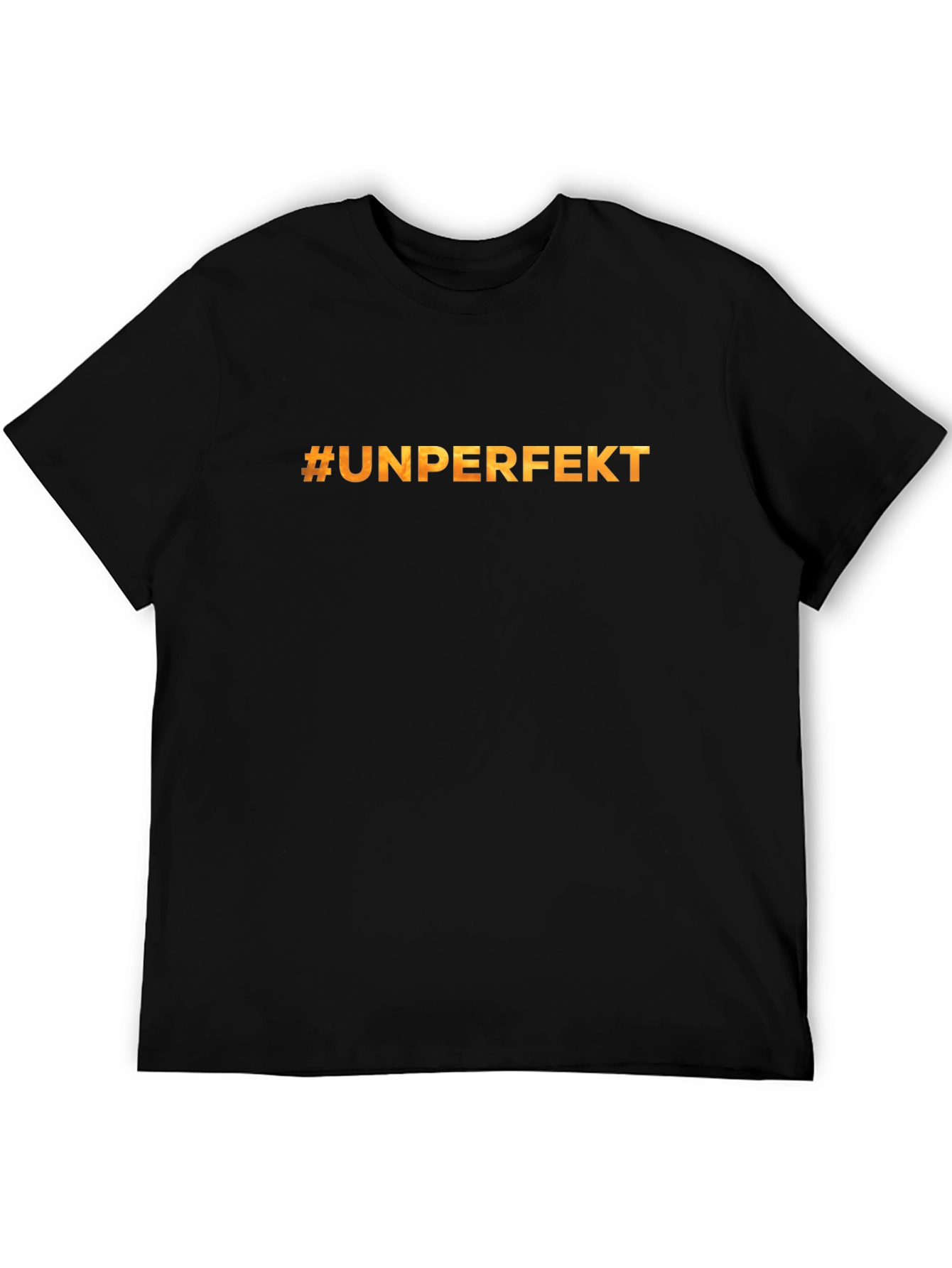 #UNPERFEKT Black Cotton Graphic T-Shirt