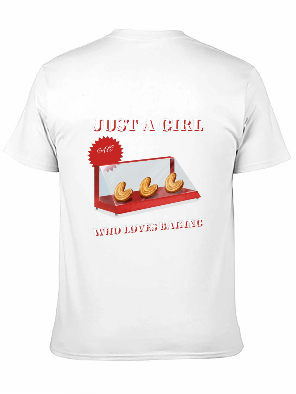 Just a Girl Who Loves Baking T-Shirt - Black