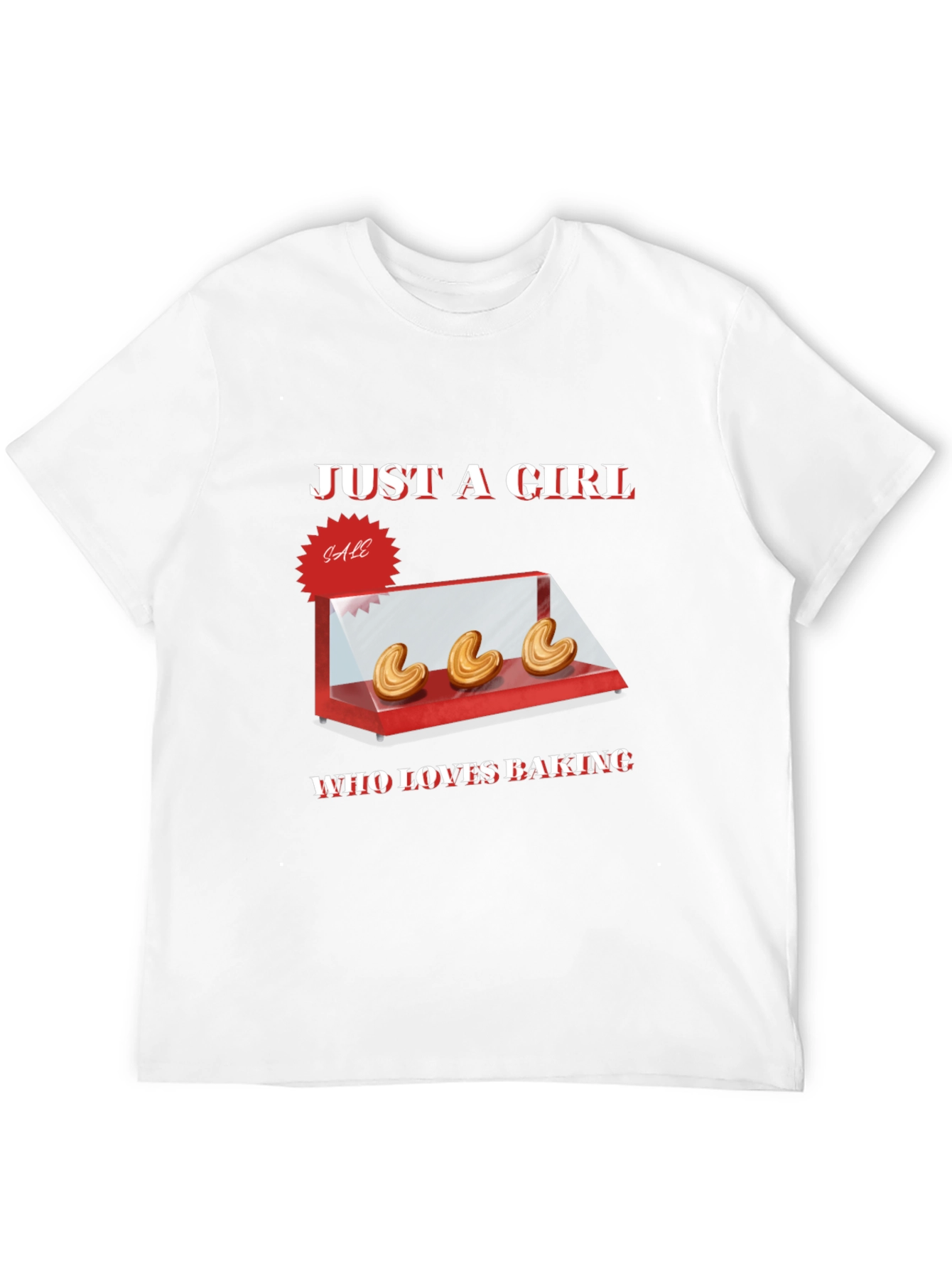 Just a Girl Who Loves Baking T-Shirt - Black