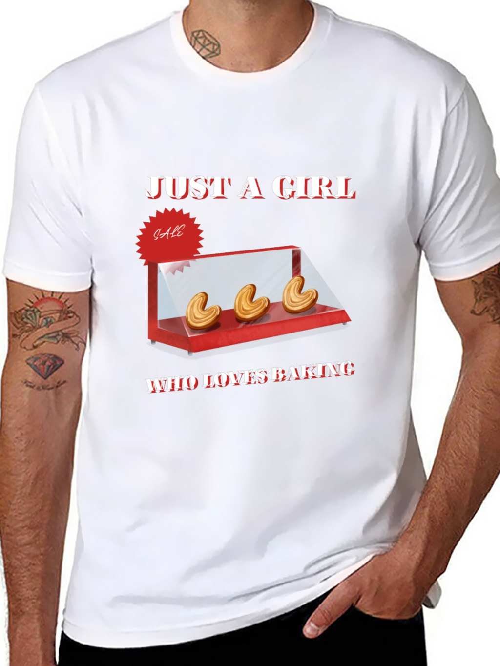 Just a Girl Who Loves Baking T-Shirt - Black