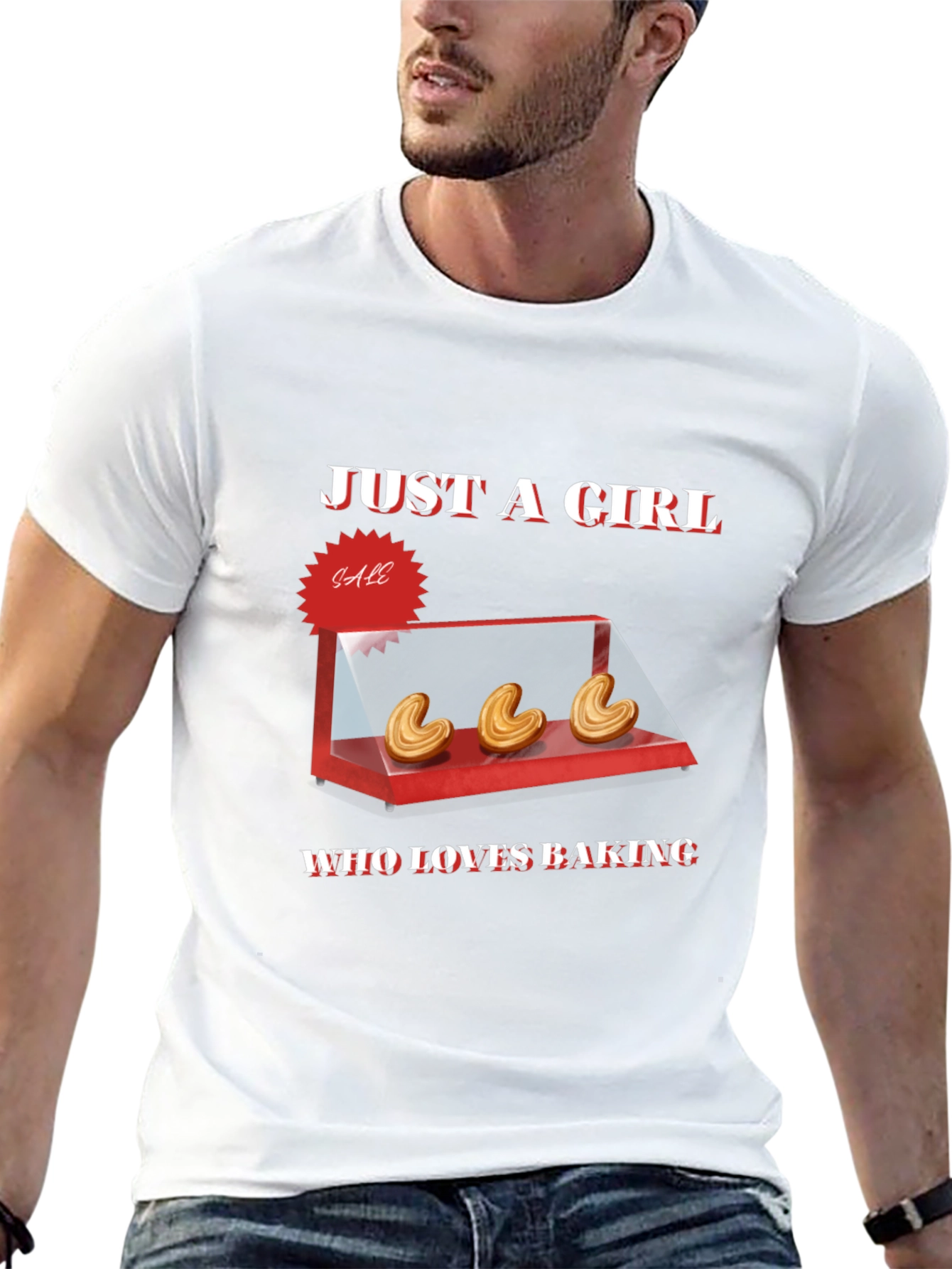 Just a Girl Who Loves Baking T-Shirt - Black