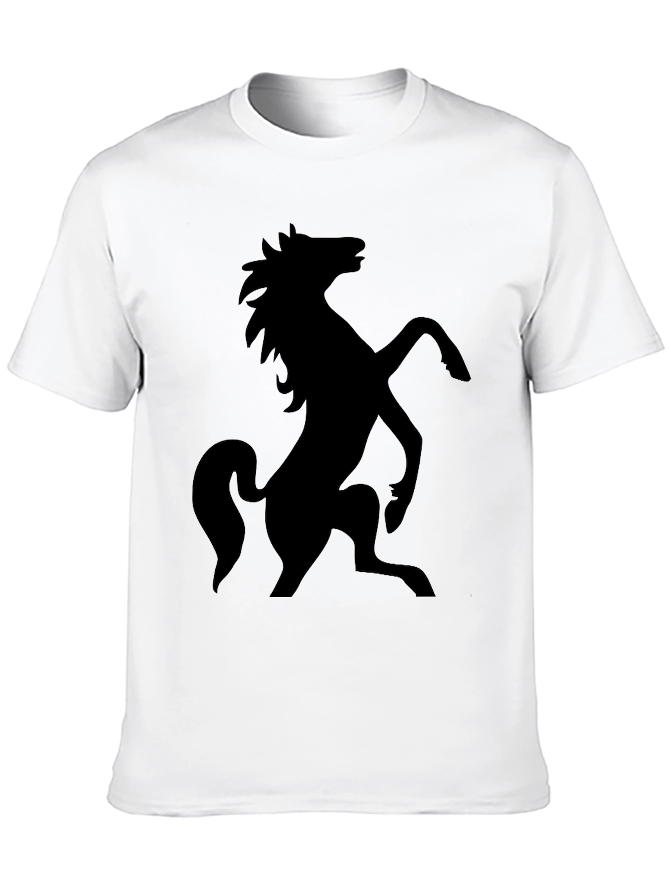 Black Horse Graphic Tee - Stylish Menswear