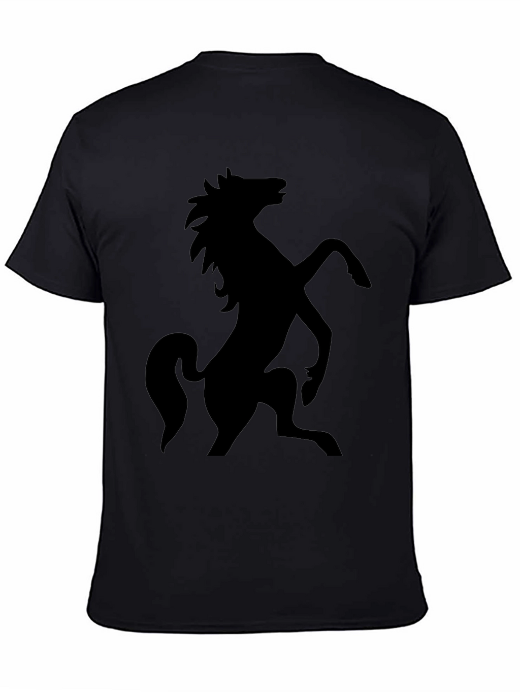 Black Horse Graphic Tee - Stylish Menswear