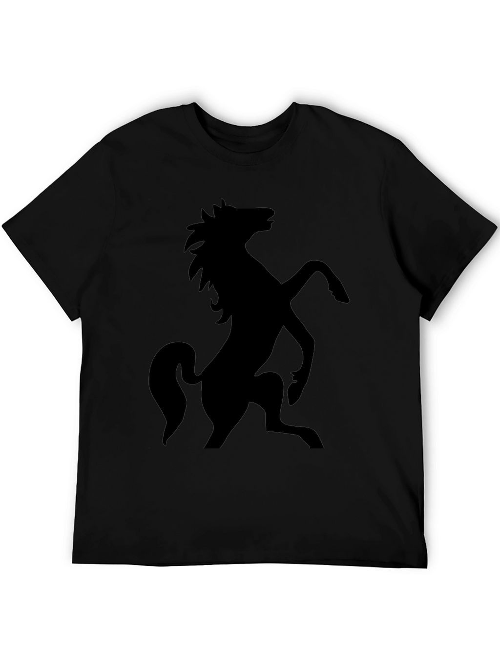 Black Horse Graphic Tee - Stylish Menswear