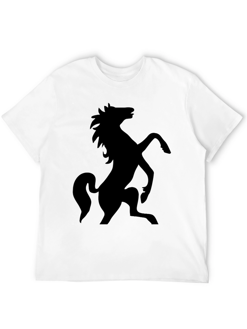 Black Horse Graphic Tee - Stylish Menswear