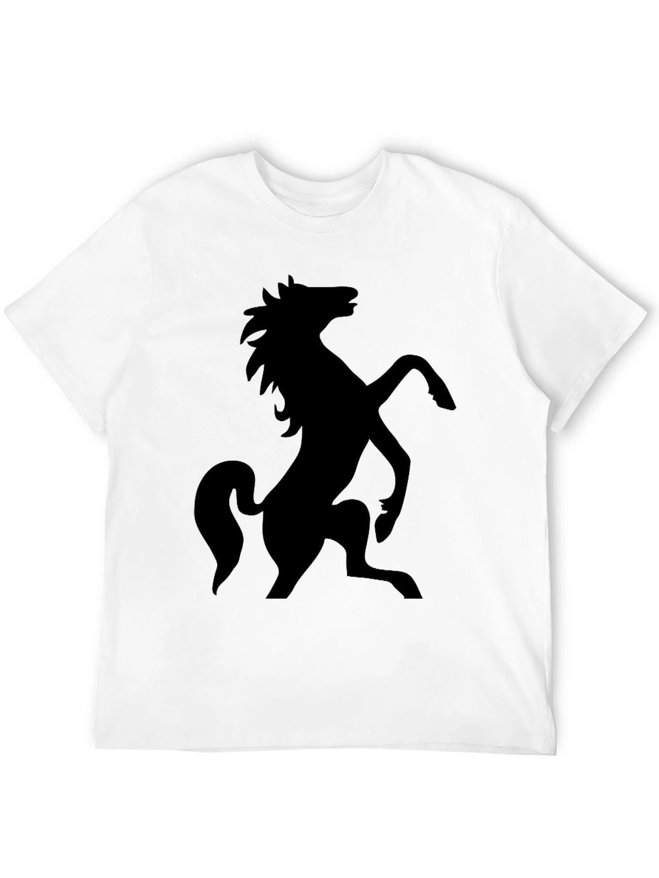 Black Horse Graphic Tee - Stylish Menswear