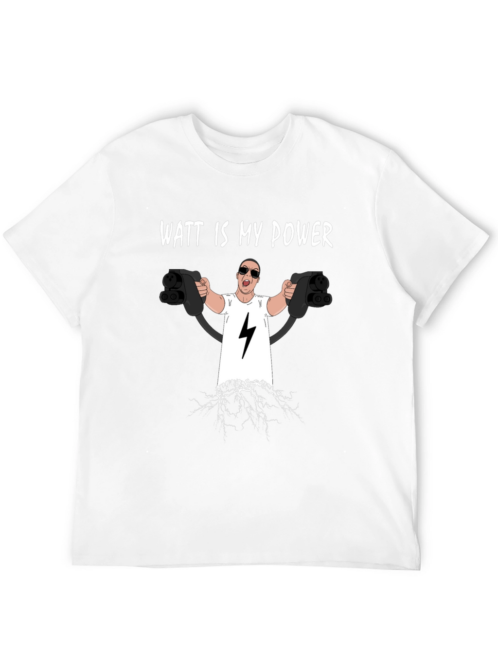 Watt Is My Power Funny Electric Car T-Shirt