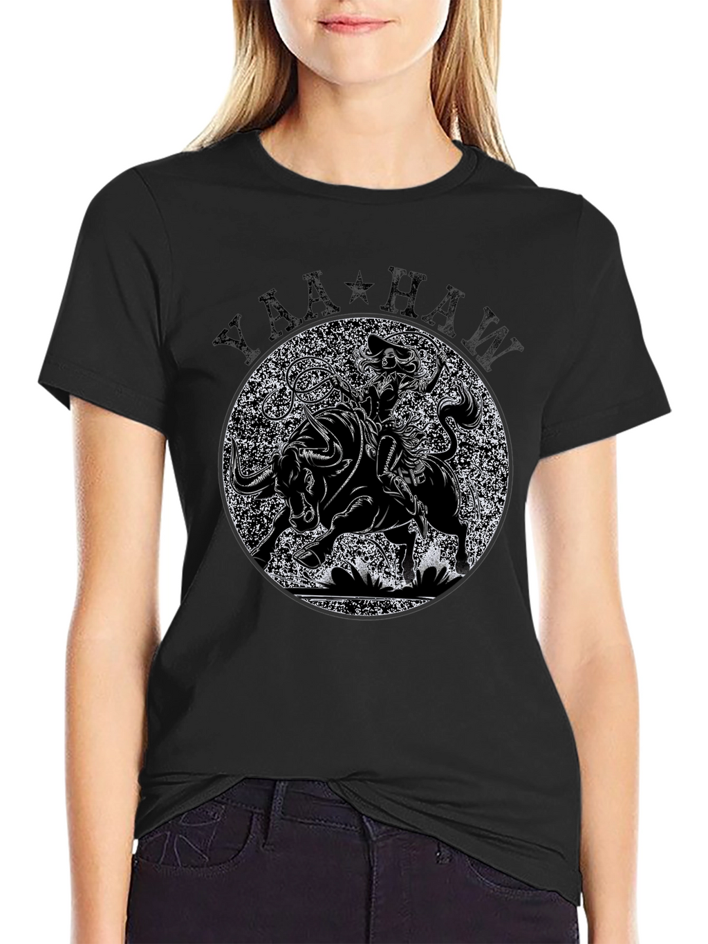 Yaa-Haw Bull Rider Graphic Tee