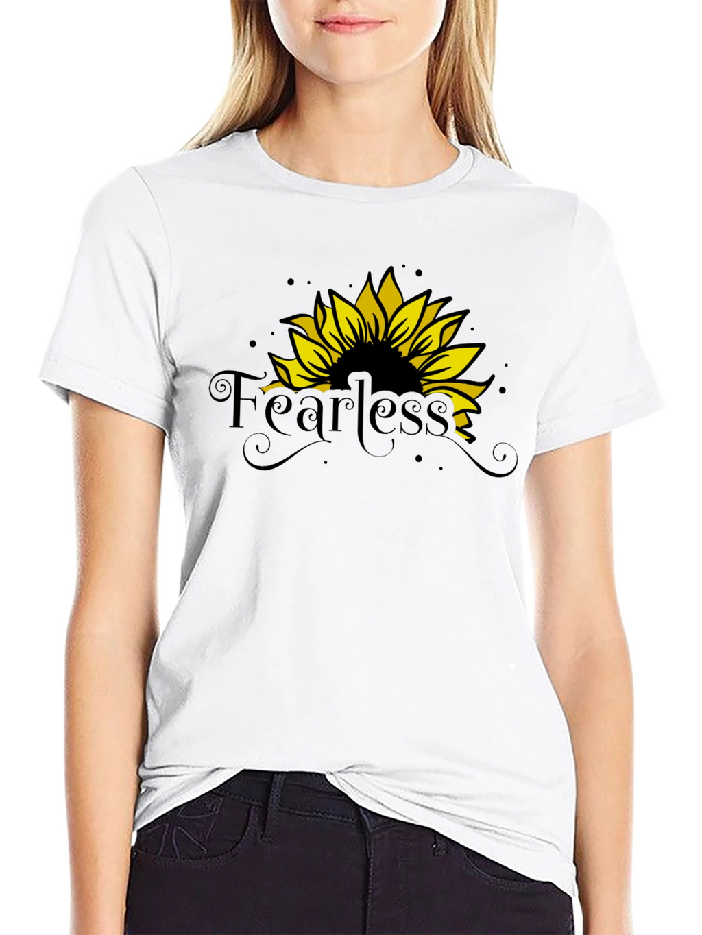 Fearless Sunflower Graphic T-Shirt