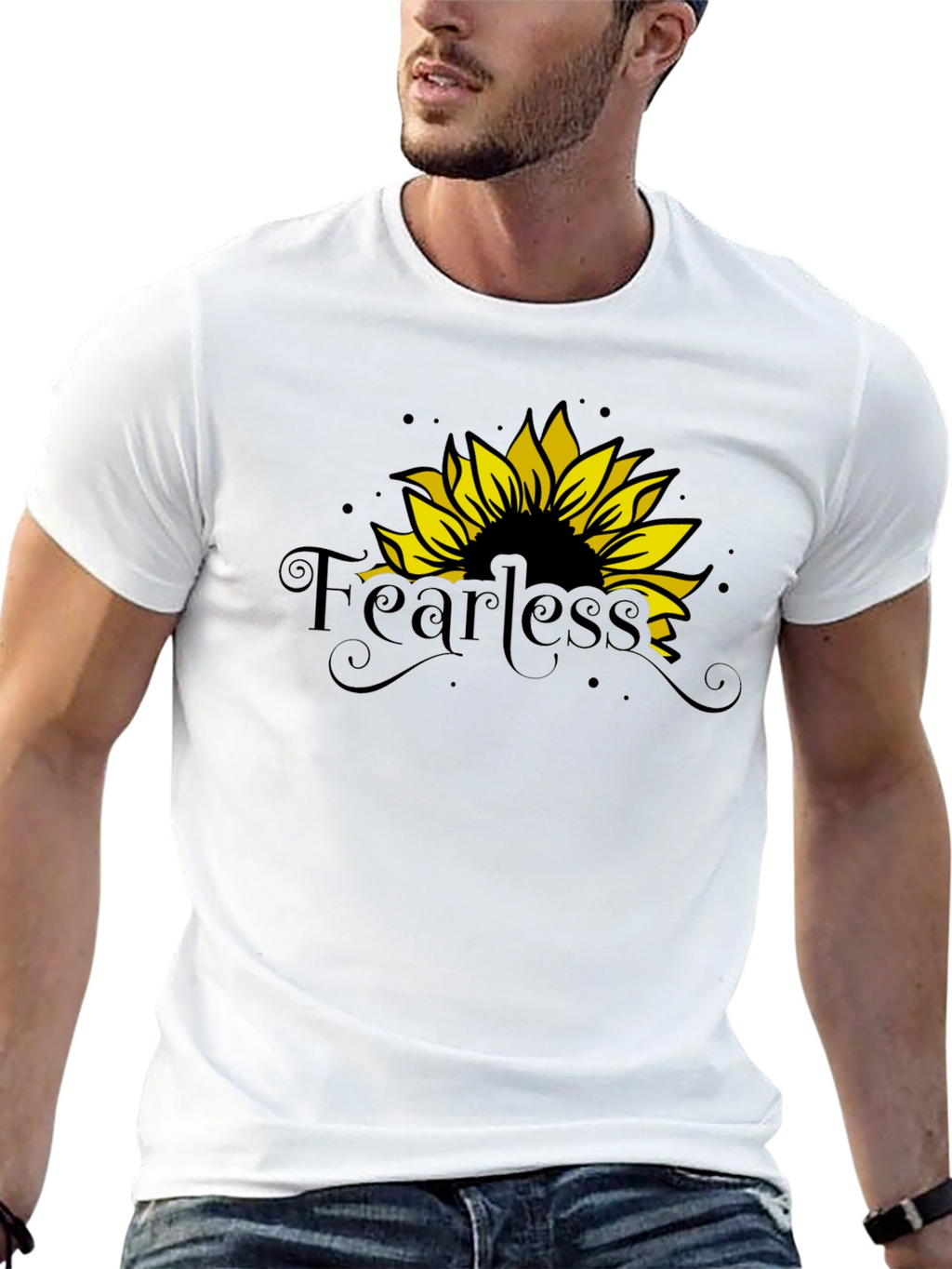 Fearless Sunflower Graphic T-Shirt