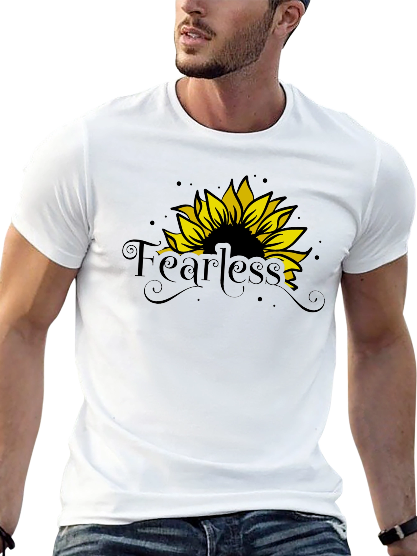 Fearless Sunflower Graphic T-Shirt