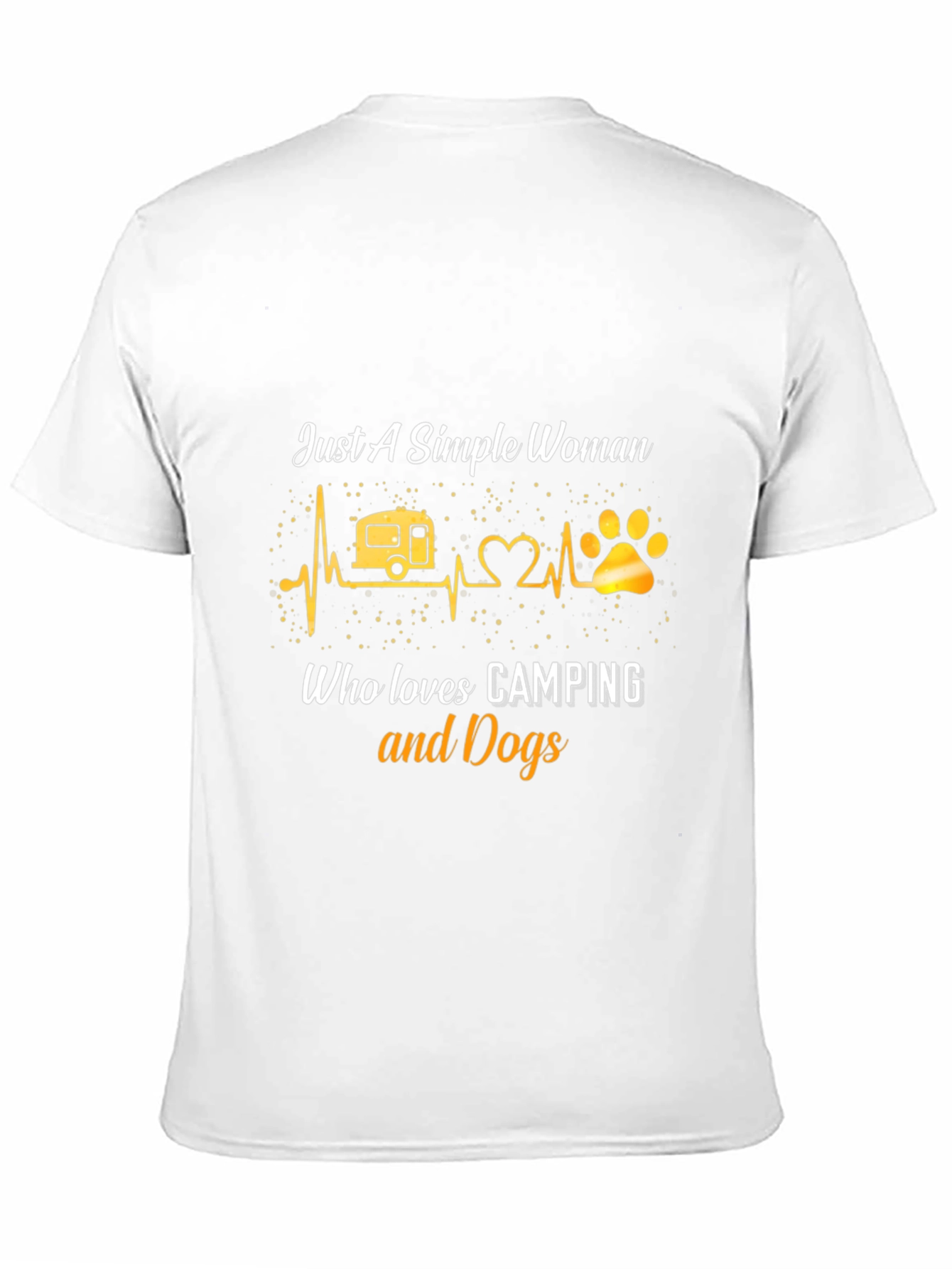 Simple Woman Camping & Dogs Graphic Tee