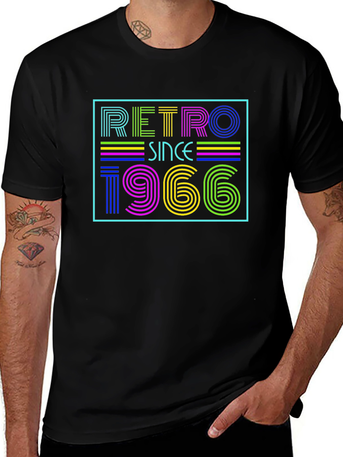Retro Since 1966 Black T-Shirt