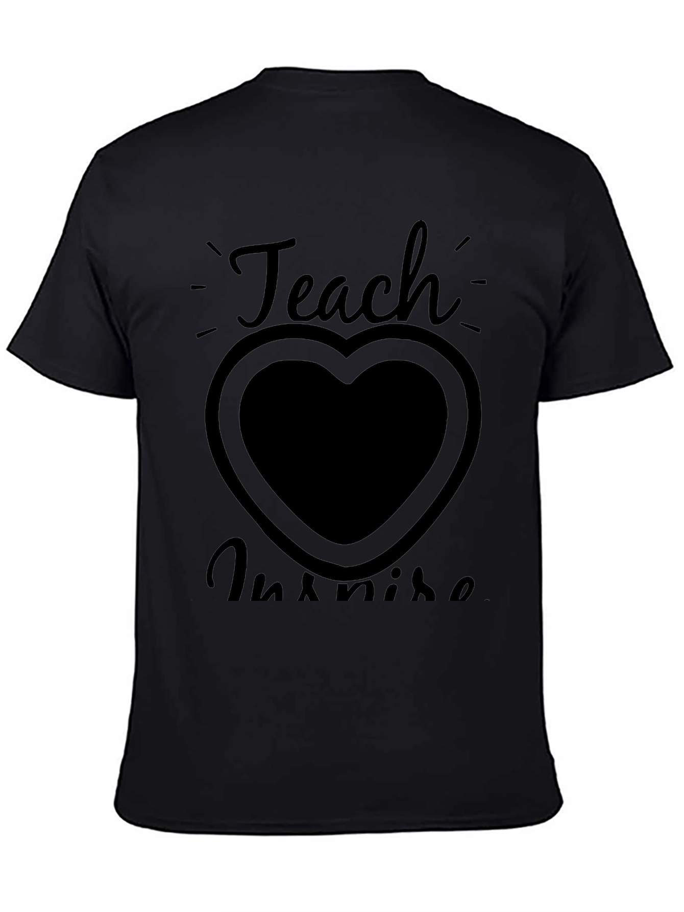 Teach Inspire Graphic Tee - Black