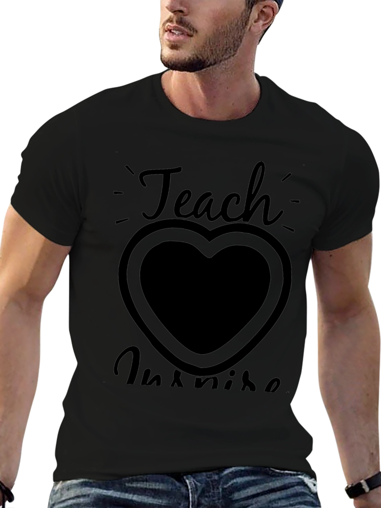 Teach Inspire Graphic Tee - Black
